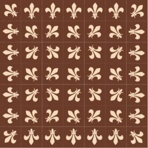 Mod 105 Ref 168 Faixa Flor de Lis Marron Tostado