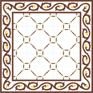 Mod 116 Ref 169 Faixa Gavidia Amarelo Branco e Marron