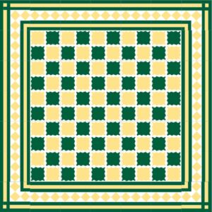 Mod 71 Ref 164 Faixa Rambos Verde Botella Amarelo Claro e Branco
