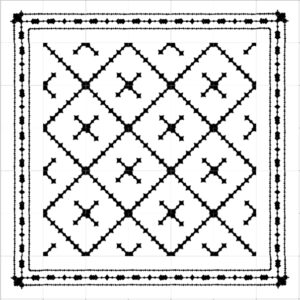 Mod 02 Ref 174 Faixa Valenciana Negro Branco