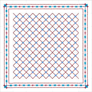 Mod 05 Ref 174 Faixa Valenciana Budeos Azul e Branco