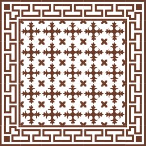 Mod 102 Ref 177 Faixa Cadeneta Marrom e Branco