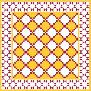 Mod 14 Ref 161 Faixa Golpes Amarelo Burdeos e Branco