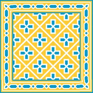 Mod 38 Ref 166 Faixa Rubio Amarelo Azul e Branco