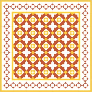 Mod 50 Ref 163 Faixa Triangulos Branco Amarelo Caldera