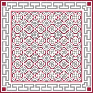 Mod 64 Ref 177 Faixa Cadeneta Branco Gris Burdeos