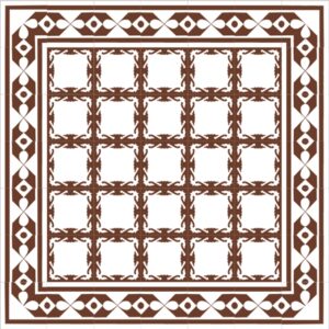 Mod 68 Ref 173 Faixa Ovillo Marrom e Branco