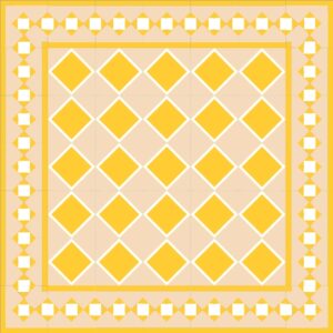 Mod 69 Ref 163 Faixa Triangulos Branco Amarello e Tostado