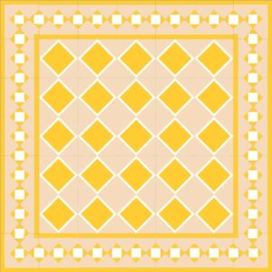 Mod 69 Ref 163 Faixa Triangulos Branco Amarello e Tostado
