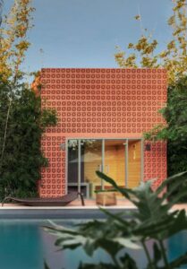 Cobogó folha de oliveira 17x17x10 cm