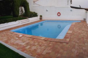 Ref 202 tijoleira 30x15 barro natural terraco piscina