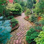 Ref 601 tijolo burro Jardim com passadeira em tijolo burro