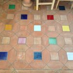 Ref 409 ladrilho hexagonal desenformado a areia Terracota Vidrada 15x15 cm