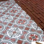 Ref 501 Pavimento em mosaico hidraulico e terracota manual 30x75 cm