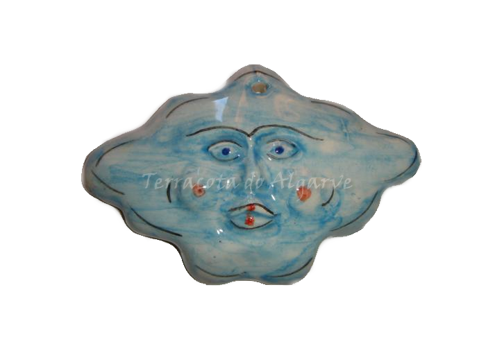 Ceramica decorativa vidrada Nuvem
