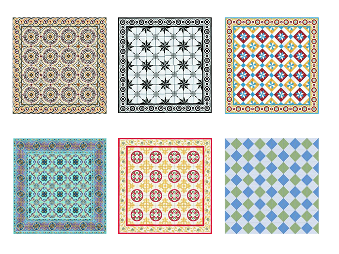 Mosaico Hidráulico feito à mão